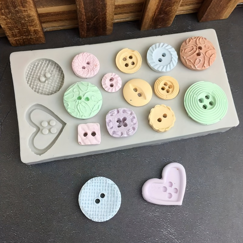 Soap Making Handmade - Buttons Shape Silicone Mold Silicone Mold