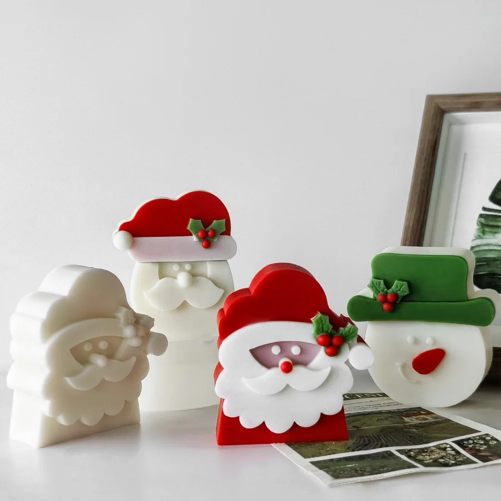 Soap Making Gifts - 3D Relief Santa Claus Soap Making