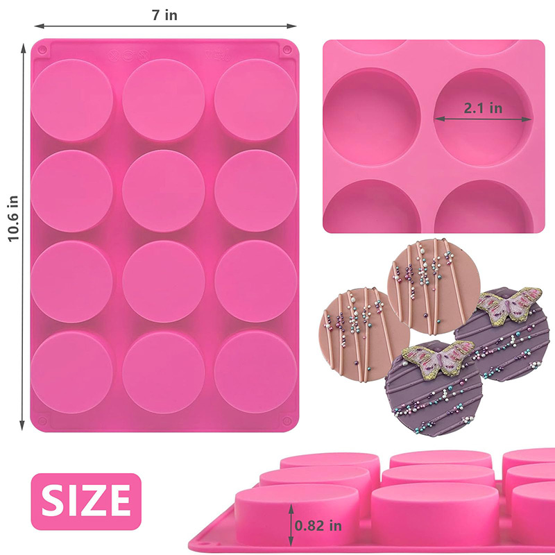 Round Silicone Molds 12-Cavity - Soap Mold Silicone Loaf ulasan dan harga