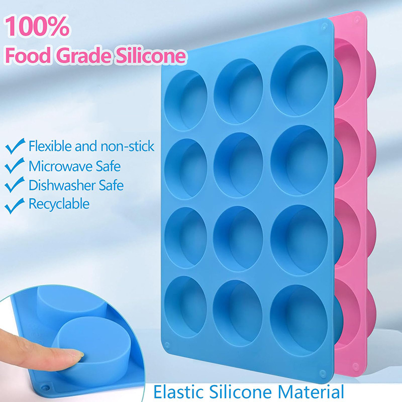 Round Silicone Molds 12-Cavity - Soap Mold Silicone Loaf ulasan dan harga