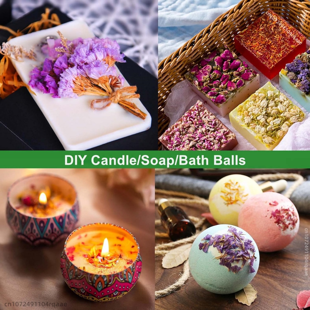 30 Bags Natural Dried Flowers  - Soap Making Starter Kit ulasan dan harga