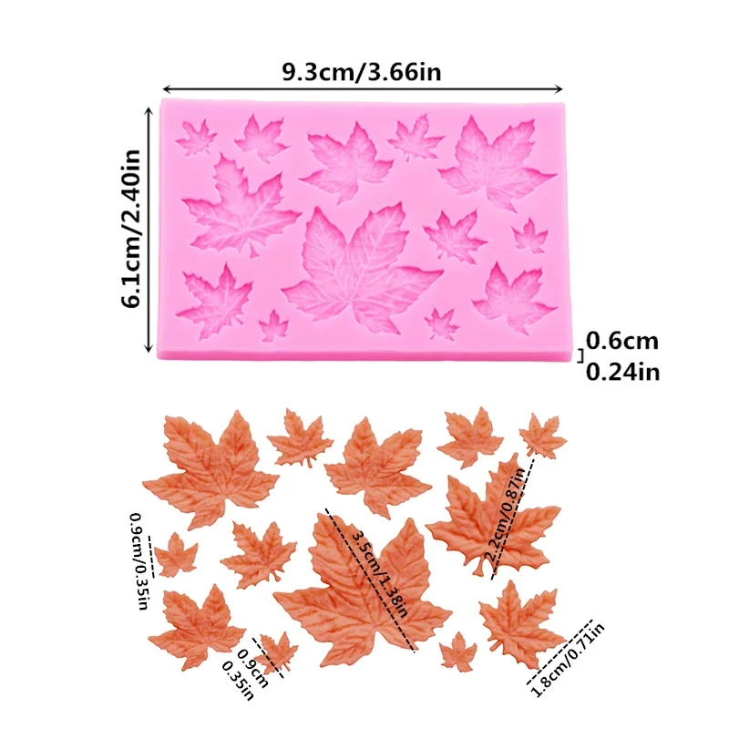 Maple Leaf Silicone Mold Set f - Soap Making Ins ulasan dan harga