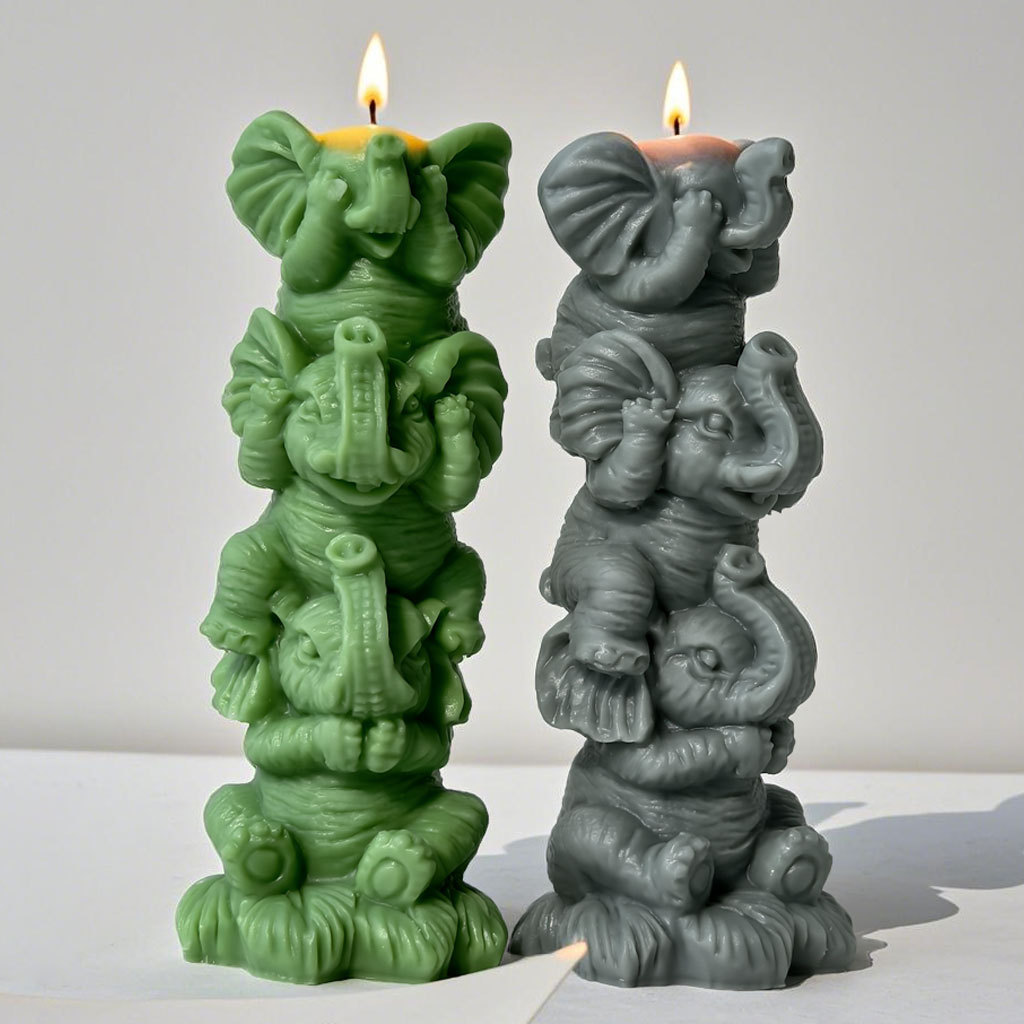DIY Stacking Elephants Silicon - Soap Making Essentials ulasan dan harga