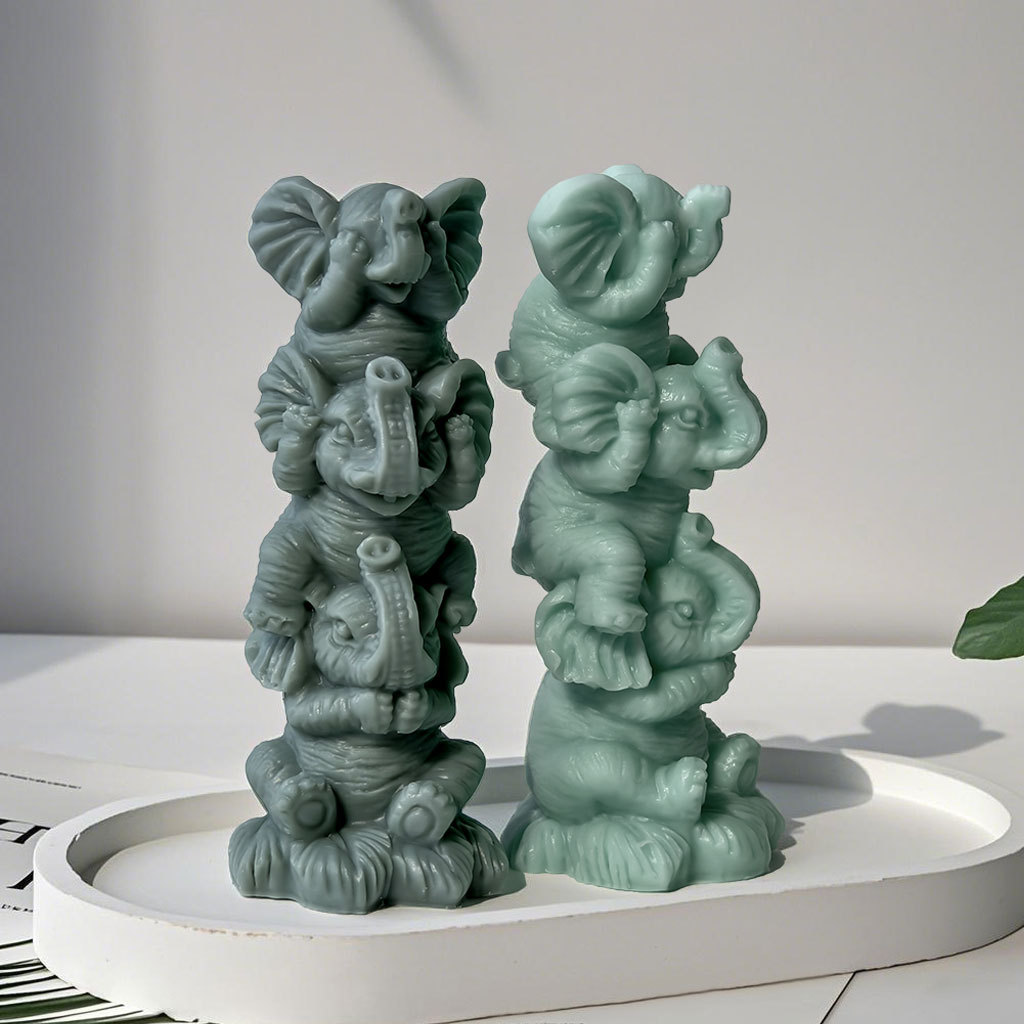 DIY Stacking Elephants Silicon - Soap Making Essentials ulasan dan harga