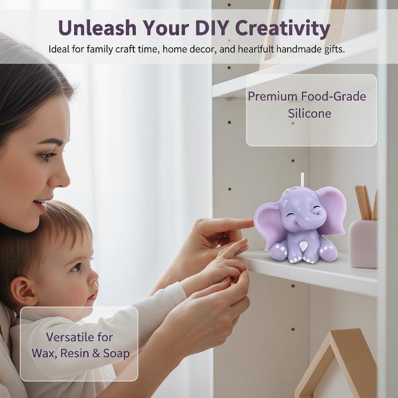 Cute 3D Elephant Silicone Cand - Soap Making Handmade ulasan dan harga