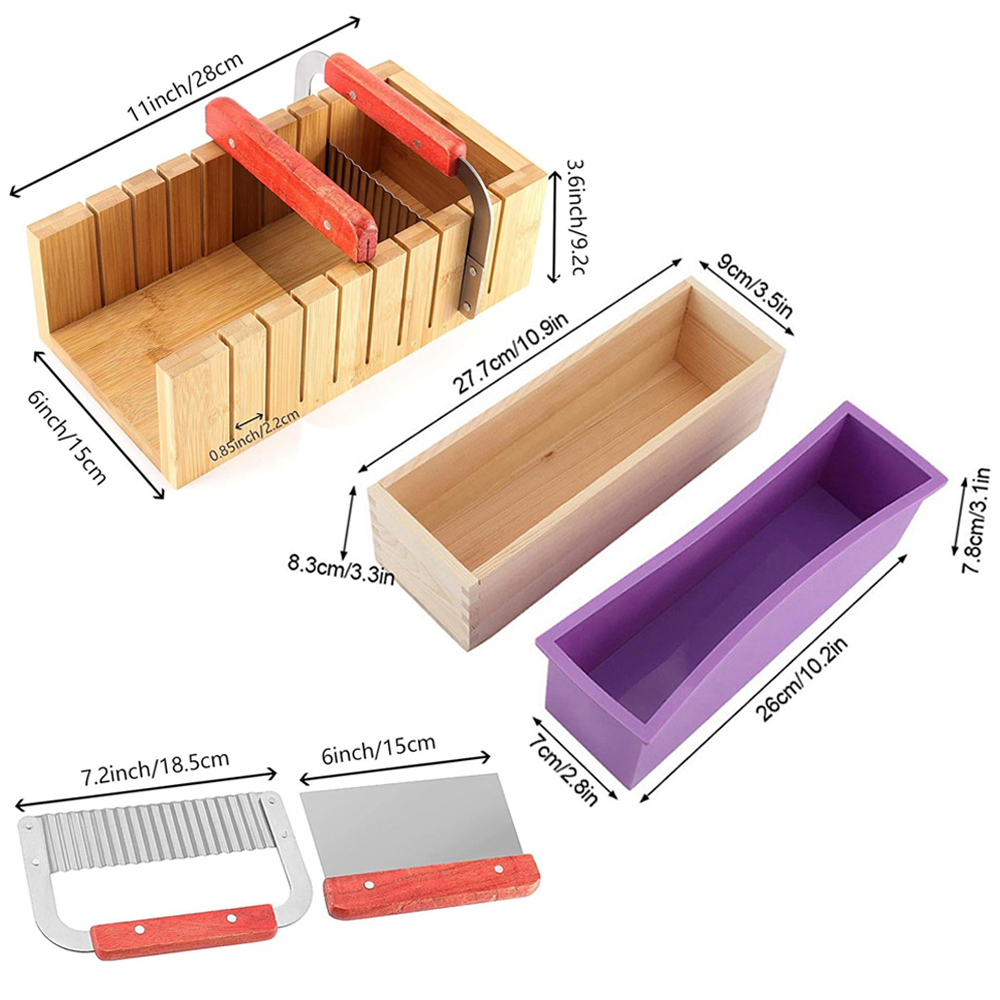 DIY Handmade Soap Making Kit B - Soap Mold Silicone Loaf ulasan dan harga