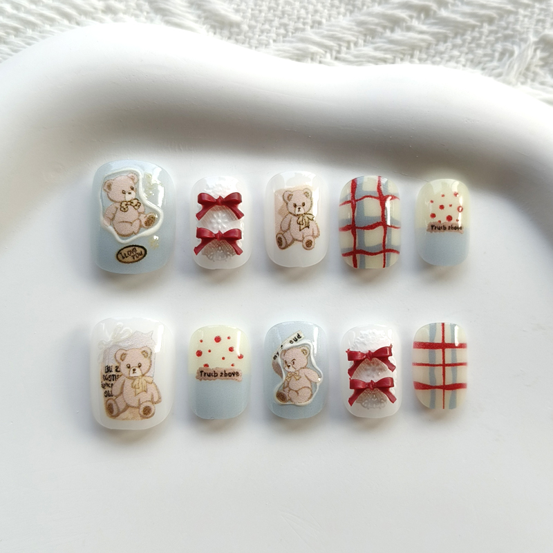 10Pcs Korean Style Cute Bear a - Soap Making Handmade ulasan dan harga
