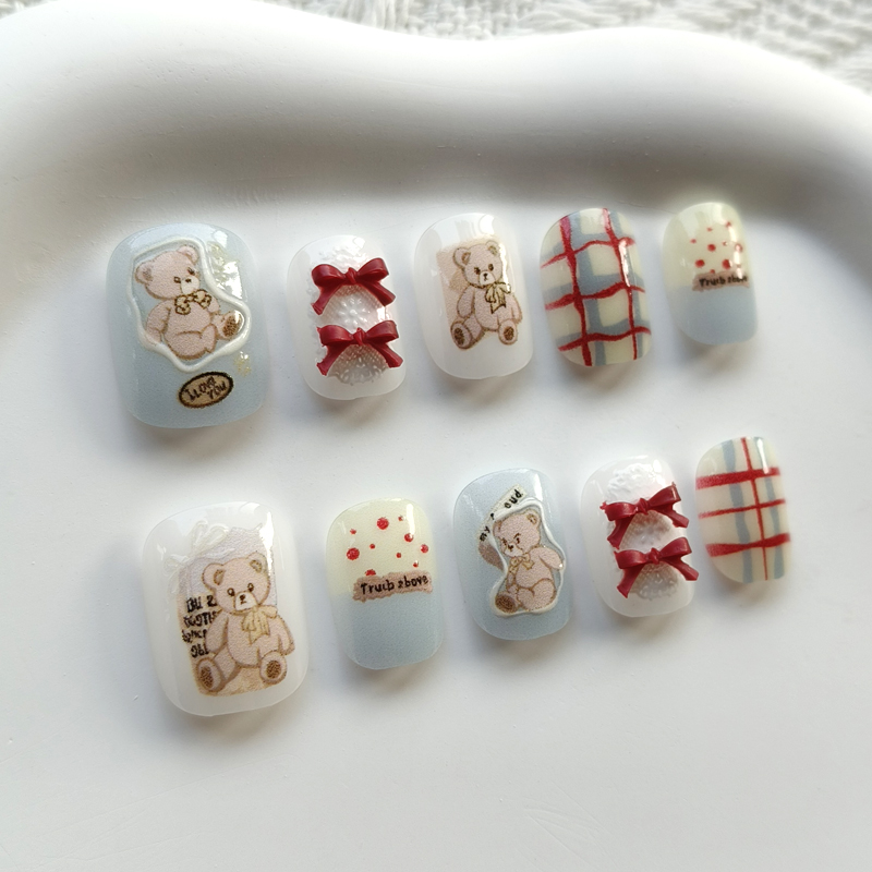 10Pcs Korean Style Cute Bear a - Soap Making Handmade ulasan dan harga