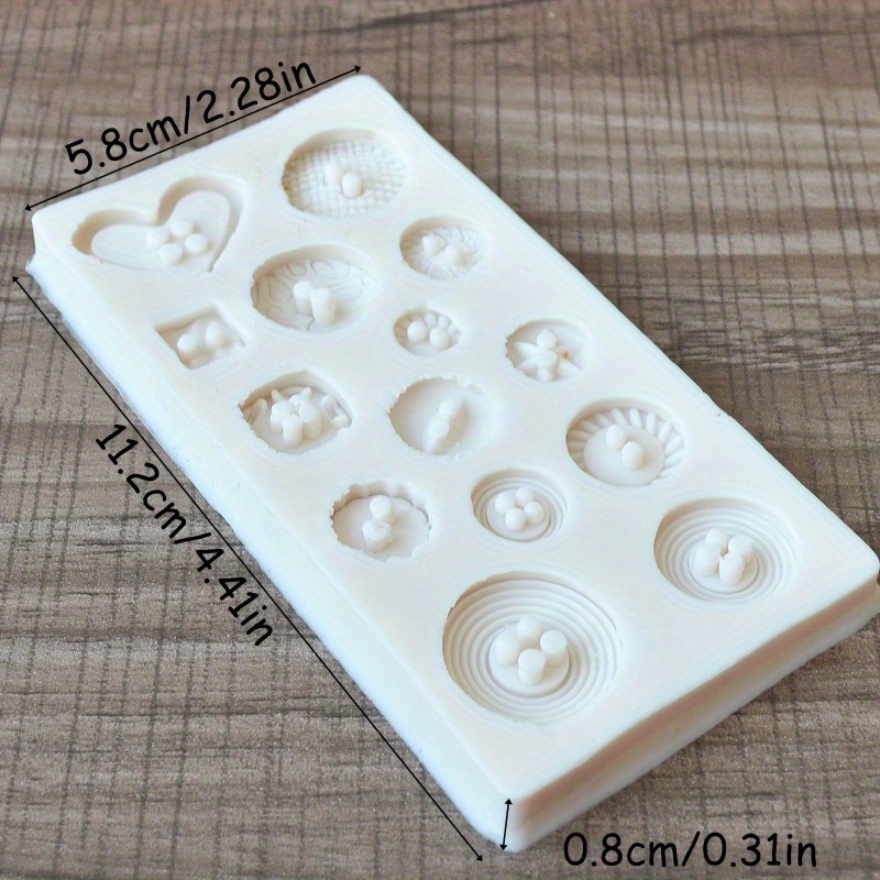 Buttons Shape Silicone Mold Si - Soap Making Handmade ulasan dan harga