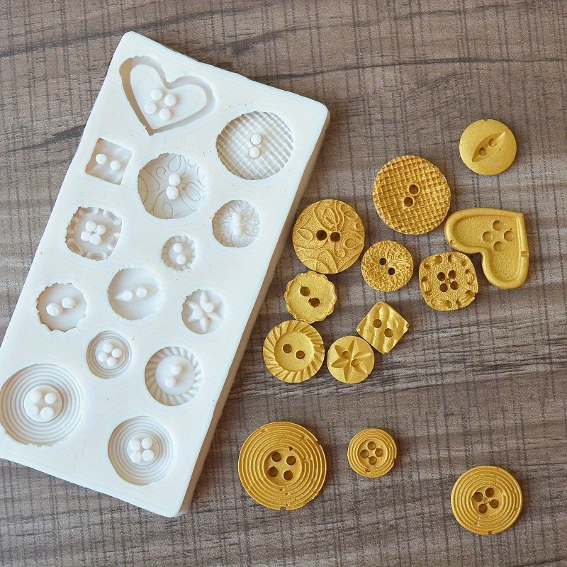 Buttons Shape Silicone Mold Si - Soap Making Handmade ulasan dan harga
