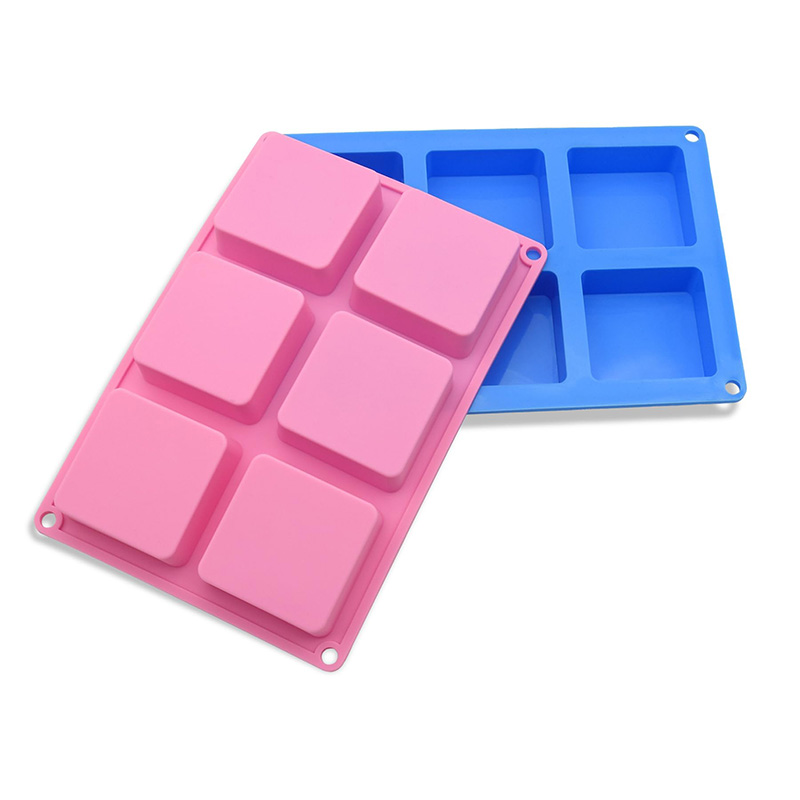 Square Soap Molds 6-Cavity Non - Soap Mold Silicone Loaf ulasan dan harga