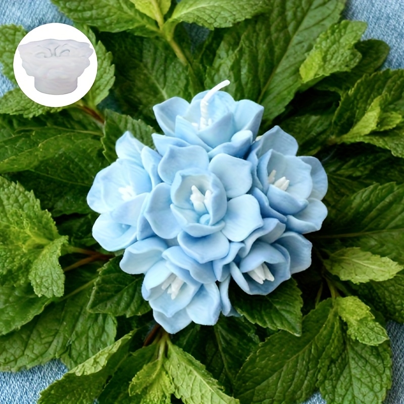 1 Hydrangea Candle Silicone Mo - Soap Making Handmade ulasan dan harga
