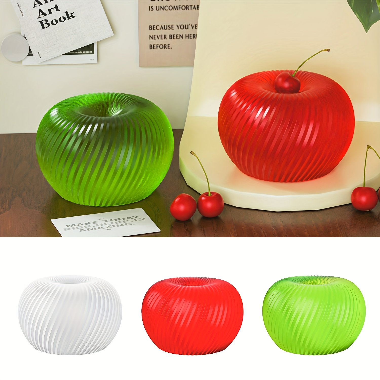 A trendy red apple silicone mo - Soap Making Handmade ulasan dan harga