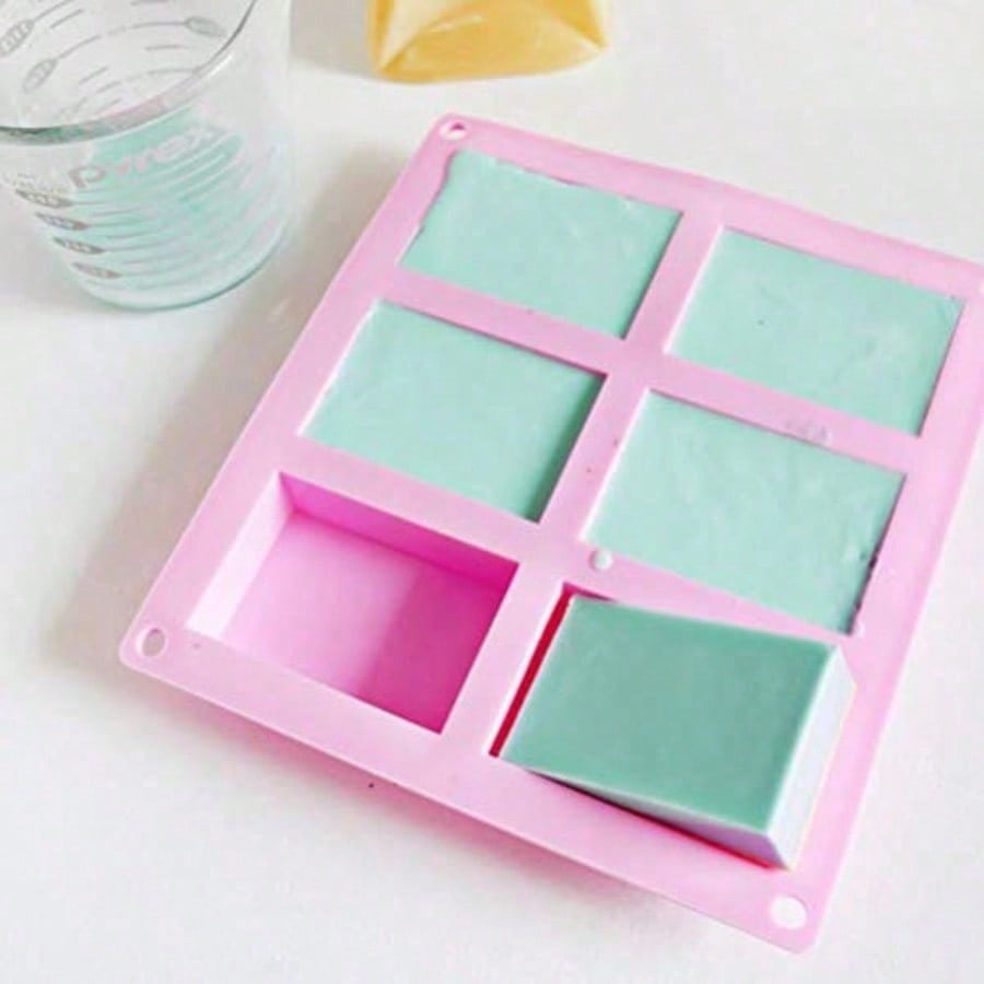 1-2 Pack 6‑Cavity DIY Silicone - Soap Mold Silicone Loaf ulasan dan harga