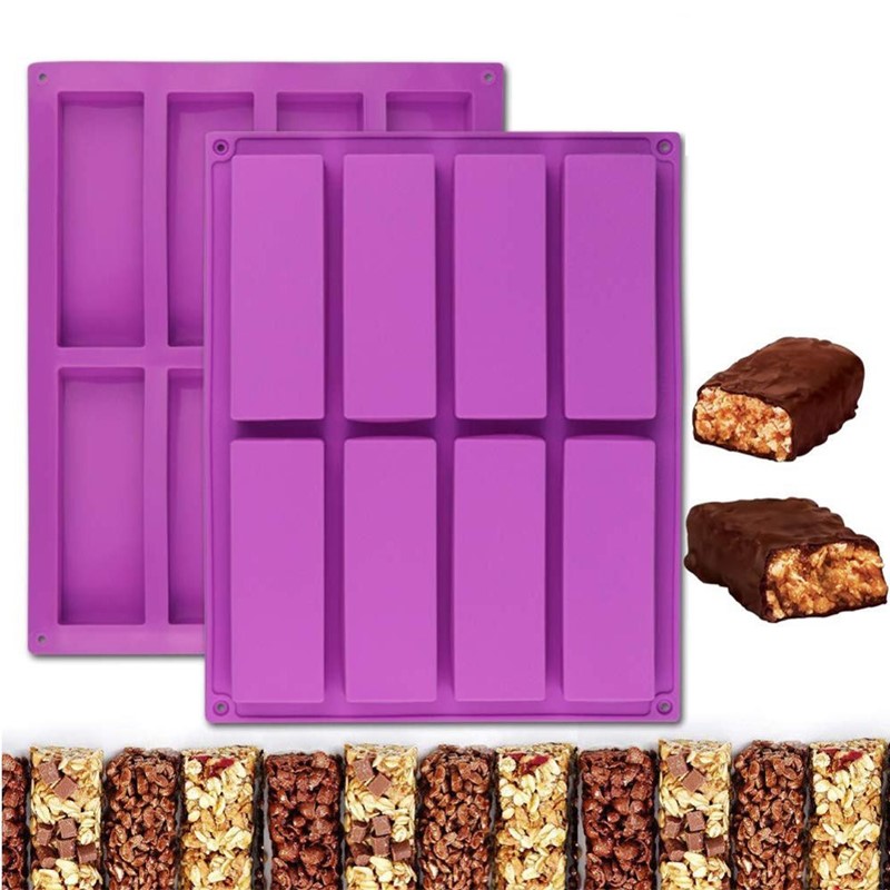 8 Cavity Rectangle Silicone Ca - Soap Mold Silicone Loaf ulasan dan harga